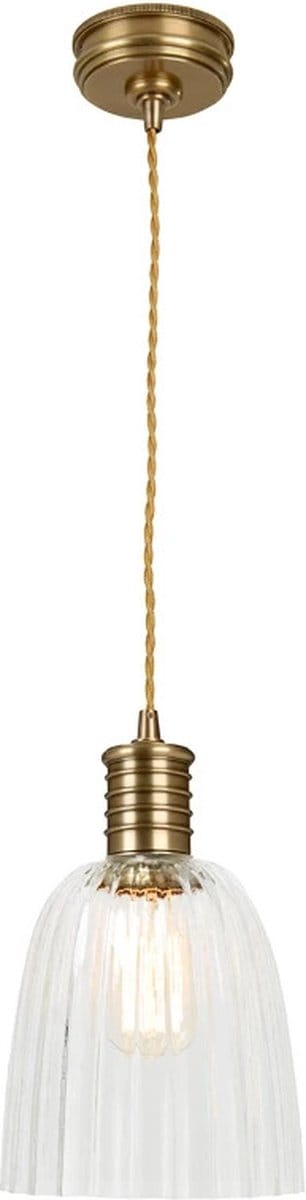 Elstead Lighting LED Hanglamp Douille | 1X E27 Max 60W | Dimbaar | Aged Brass