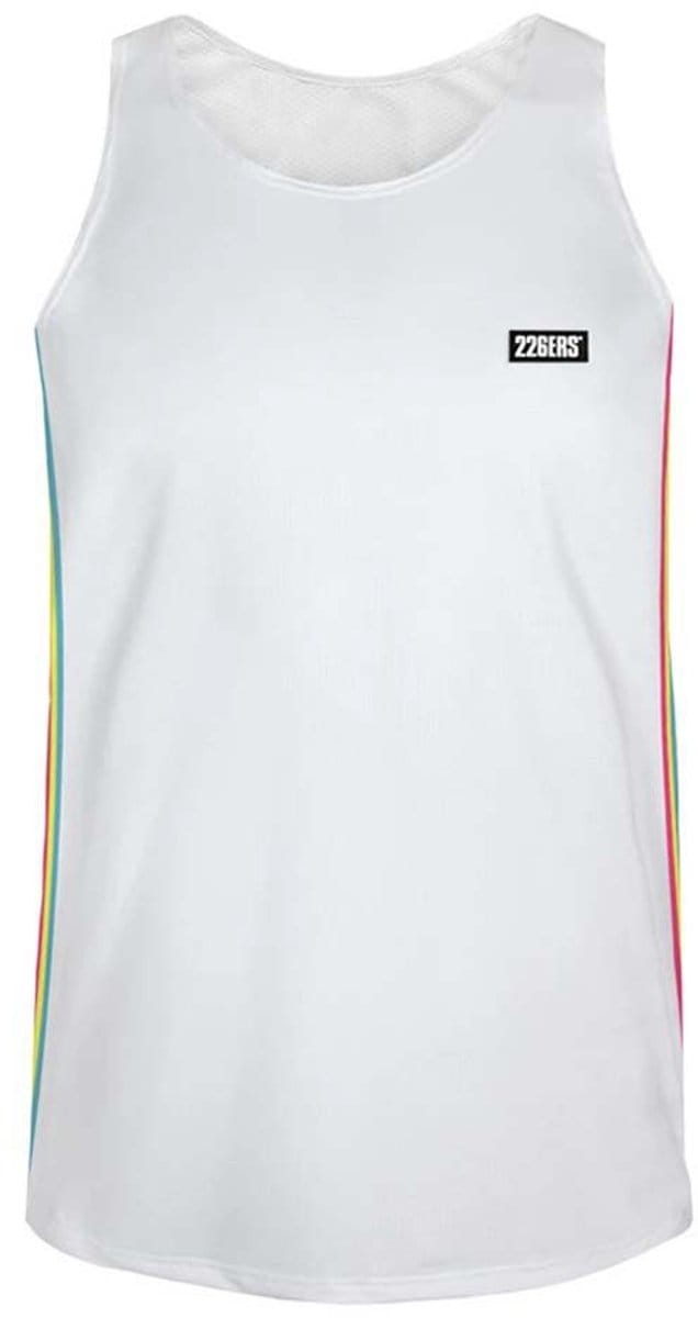 226ers Side Slim Flag Mouwloos T-shirt Wit S