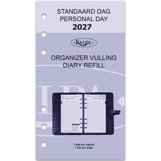 Agendavulling 2027 Kalpa Personal 1dag/1pagina