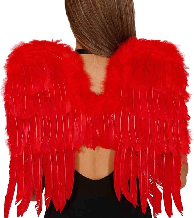 Fiestas Guirca Vleugels Dames 60 X 45 Cm Veren Rood