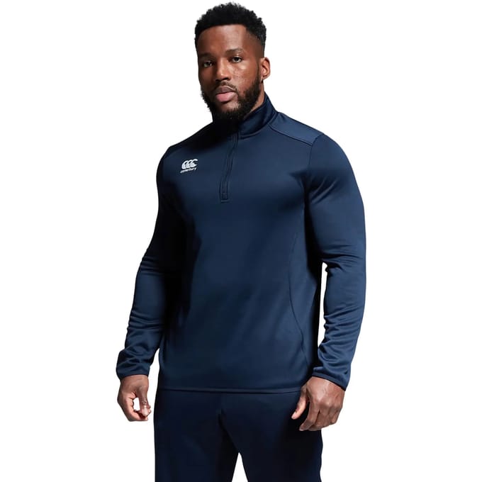 Quarter Zip Midlayer Training Top Navy - M