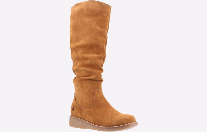 Hush Puppies Lucinda Suède Dames Laarzen In Het Tan