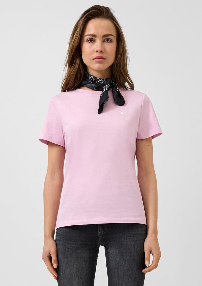 Q/S designed by - Dames t-shirt - Maat S - Vrouwen - Roze - katoen