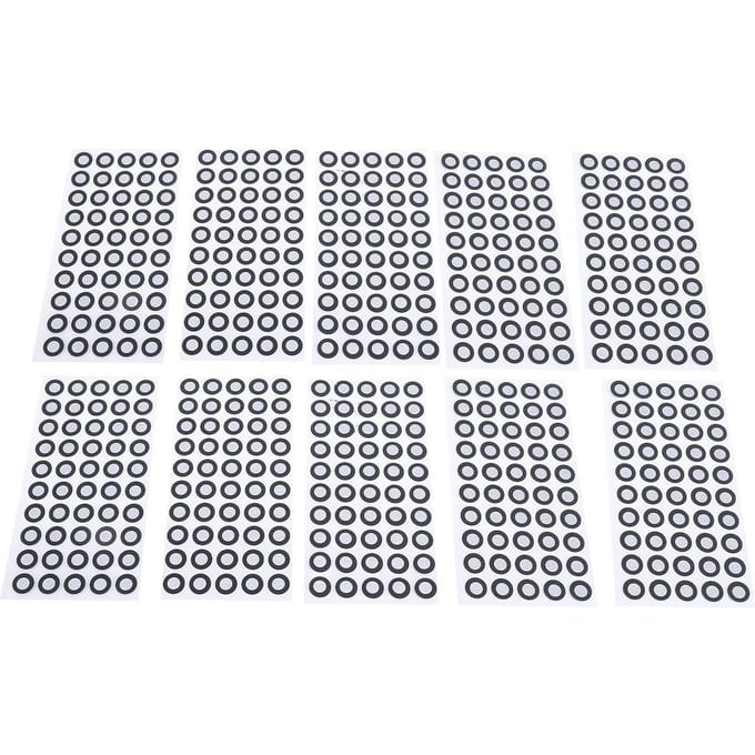 500 Stuks 3D Scan Tracking Punt 3D Scanning Marker 6 Mm Id 10 Mm Ad Referentiepunt Diffuse Reflectie Markers 3D Scan Tracking Punten