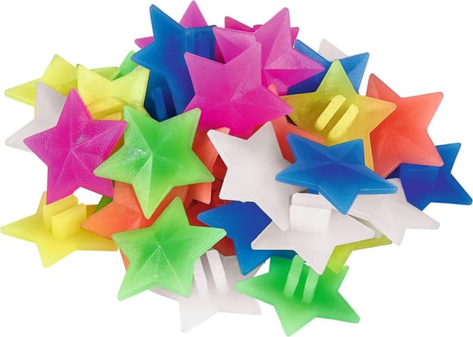Spaakdecoratie Sterretjes - 36 Stuks