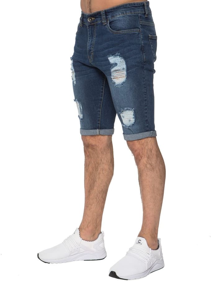 Heren Ripped Skinny Shorts