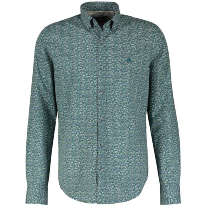 Lerros Casual hemd lange mouw Blauw 24O1171/451
