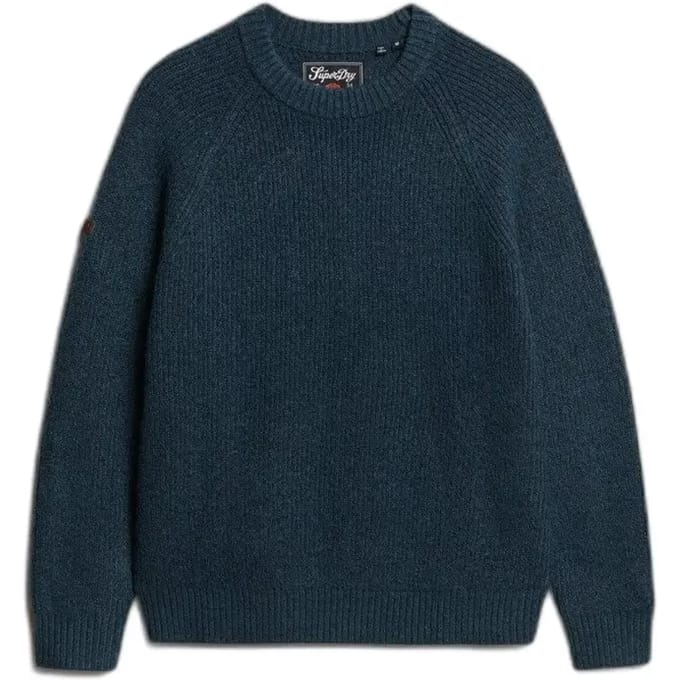 Superdry - Grof gebreide trui met raglanmouwen - Heren - Sweaters