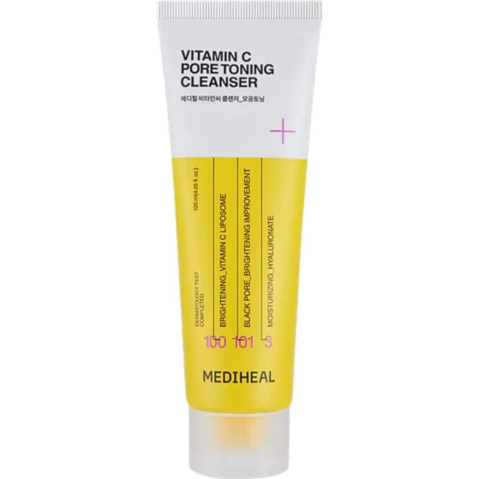 Mediheal Vitamine C Poriën Verfijnende Reiniger 120ml + WILLEKEURIG CADEAU white