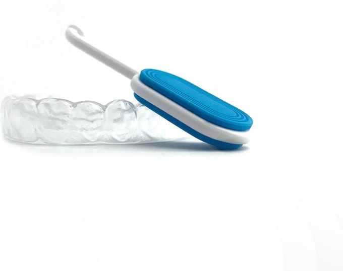Unclip® Pull & Bite Aligner Remover Hulpmiddel Haakje Nachtbeugel Invisalign Blauw