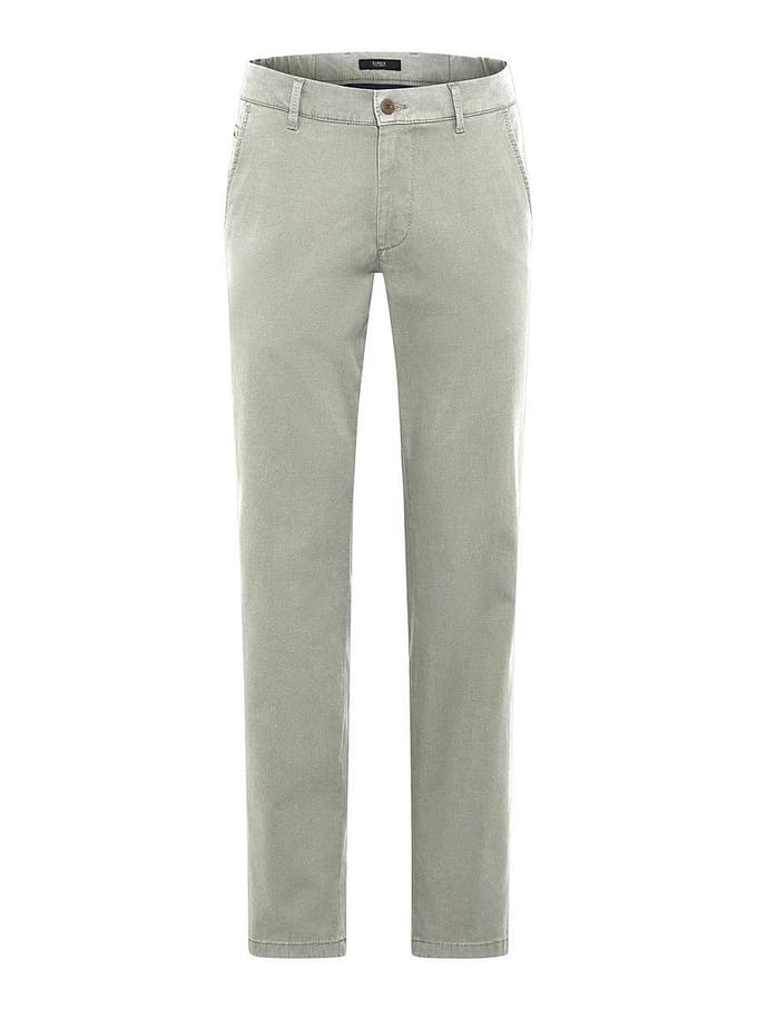 Eurex Heren Flatfrontbroek  Style THILO KHAKI Groen Khaki, groen - khaki, maat 48