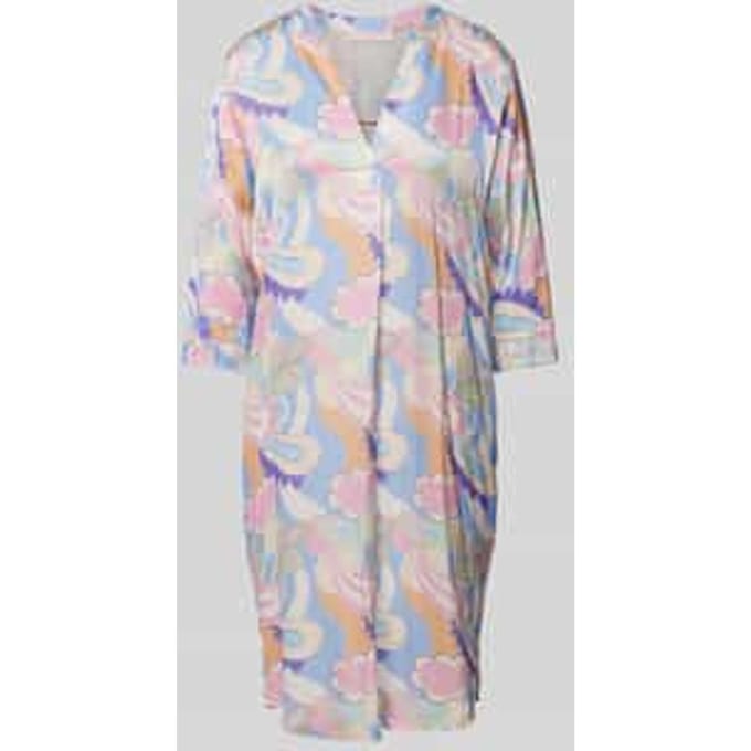 Knielange jurk met all-over print