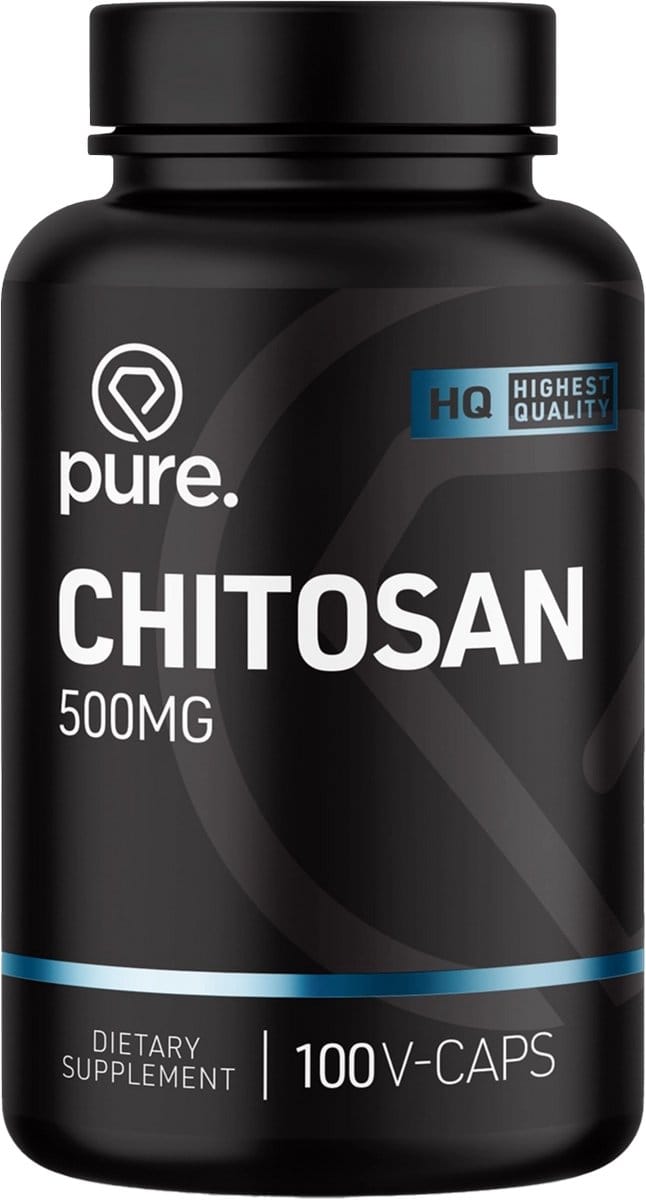 Pure. - Chitosan - 100 vegan capsules - hoog gedoseerd – cholesterolgehalten