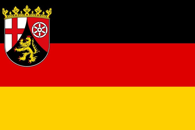 Vlag Rijnland-Palts 200x300cm