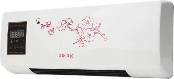 Ruimteverwarmer Ventilator - Elektrisch Apparaat - Comfort Binnen - Geluidsarme Werking - 2000 Watt - Rood