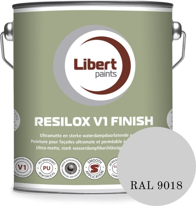 Libert - Resilox V1 Finish - Gevelverf - 10 L - RAL9018