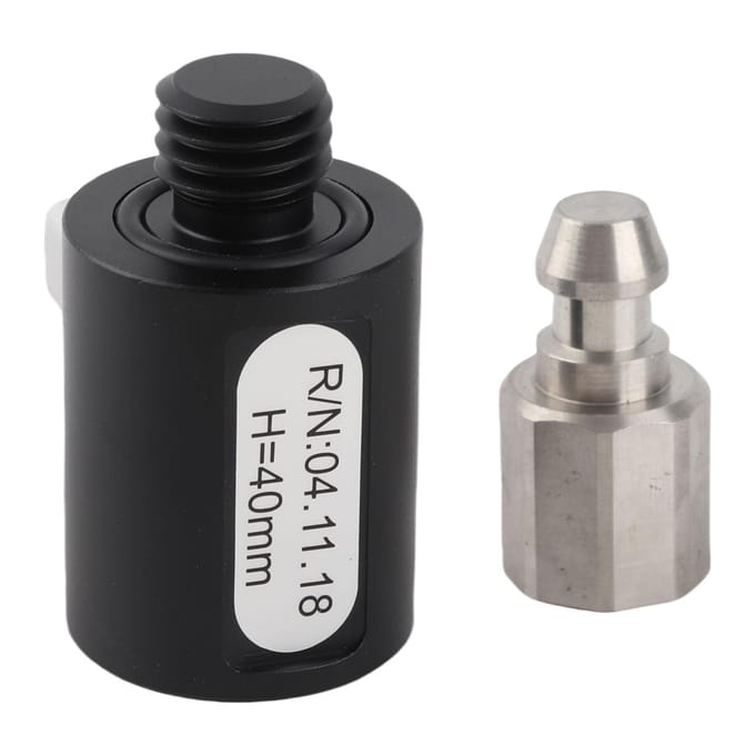 Adaptateur de Poteau de Levés Filetage 5/8inx11 Longueur 40mm Alliage d'Aluminium Adaptateur à Libération Rapide GPS black