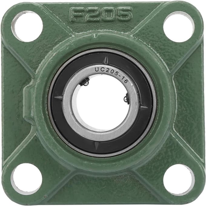 UCF20520516 30mm25.4mm Kussenblok Vierkant Lager met Massieve Basis 4 Montagegaten(25,4 mm)