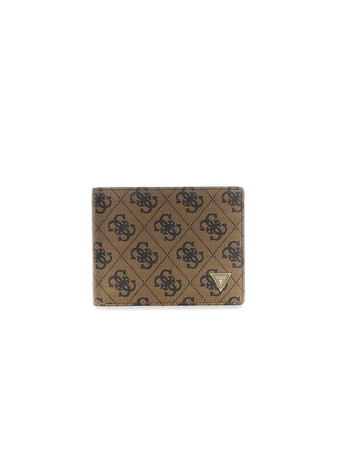 GUESS Leren portemonnee Mito Billfold Coin Wallet Coffee bruine