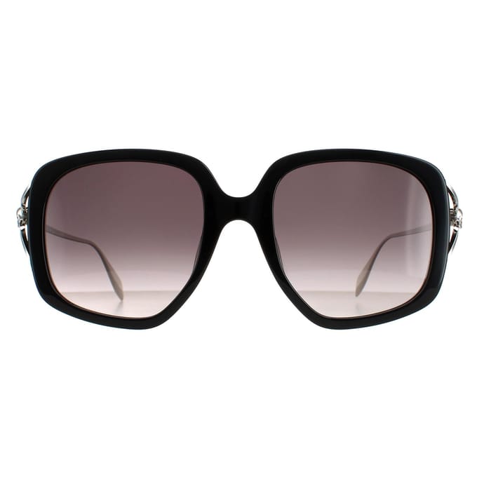 Alexander McQueen Square dames zwart zilver grijs gradiënt am0374s