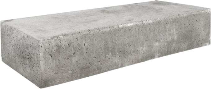 Traptrede massief grijs 100 x 37 x 15 cm prijs per stuk Gardenlux