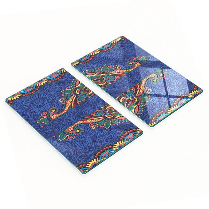 Multifunctionele decoratieve glazen keukenplanken/ornamenten 2x30x52 cm