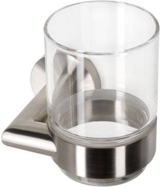 Geesa Nemox Glashouder met glas - RVS geborsteld