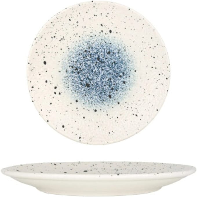 Rinart Dessertbord - Splash - Porselein - 17 cm - set van 6