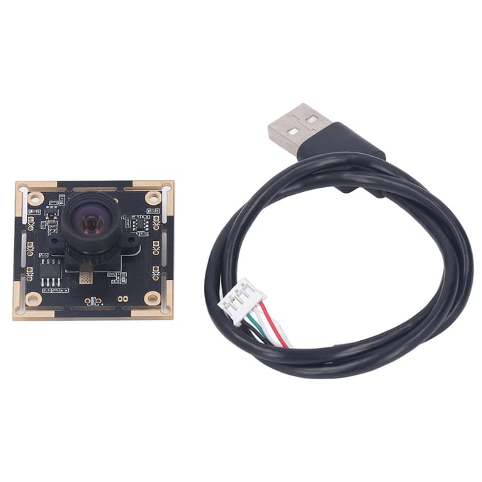 1MP Cameramodule USB2.0 Uitgang Computercamerabord 100 Graden met Vervorming Panorama black