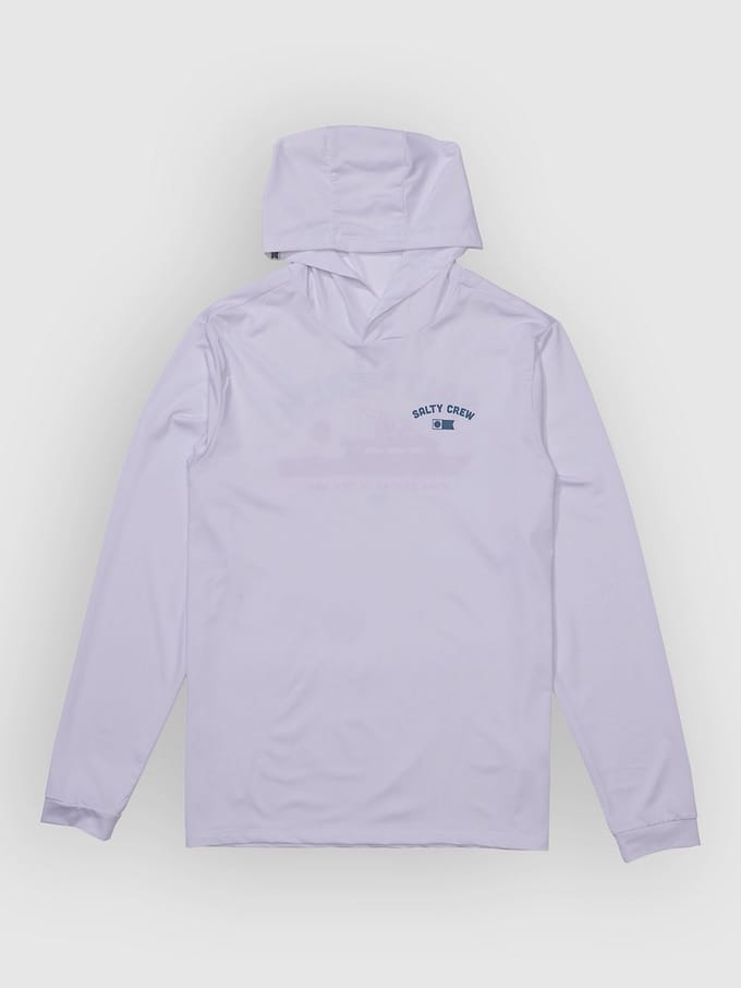 Salty Crew Overnight Hood Sunshirt Longsleeve Lycra wit