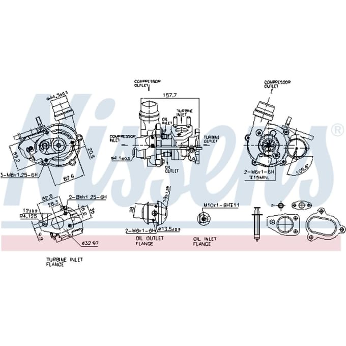 Supercharger, drukvulling NISSENS 93275