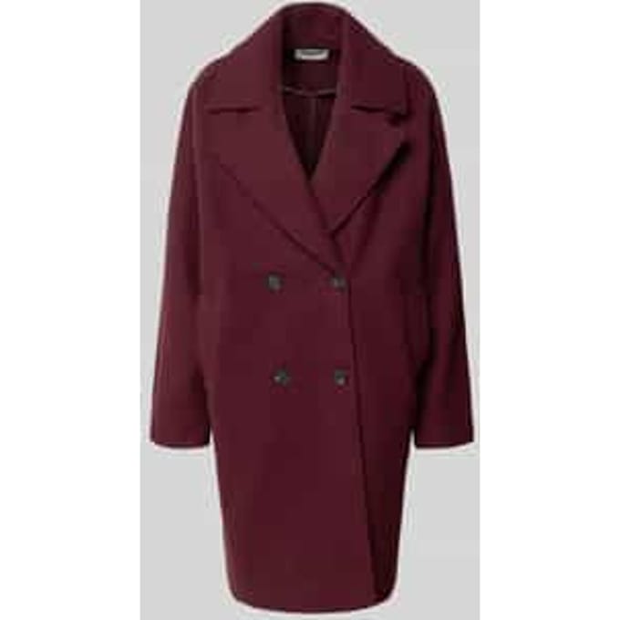 Oversized lange jas met reverskraag, model 'CICI'