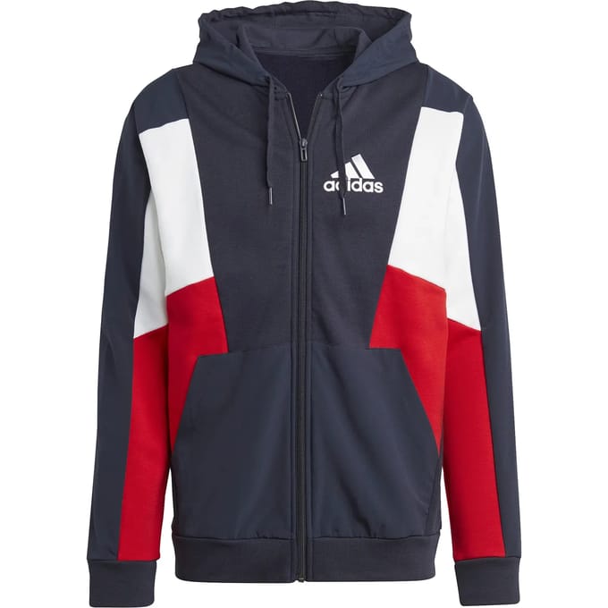 Sweatshirt capuchon met volledige rits adidas Essentials Colorblock