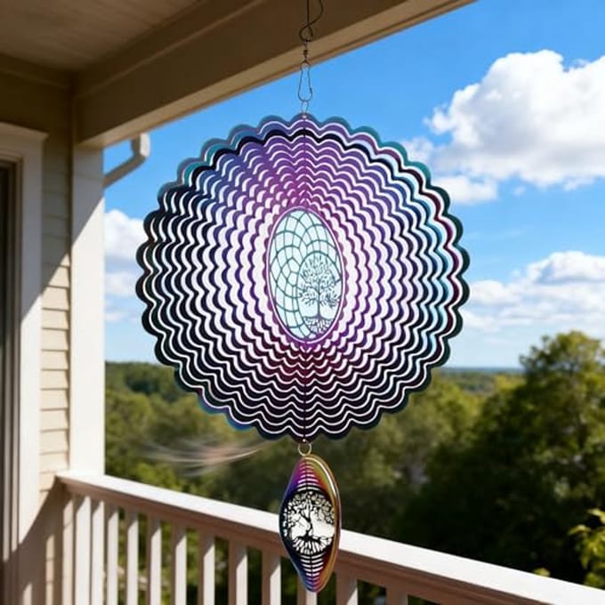 Multicolor Levensboom Wind Spinner voor Tuin en Buiten