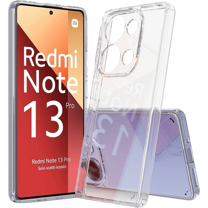 CaseBody Redmi Note 13 Pro 4G Airbag Schokbestendig Hoesje Transparant