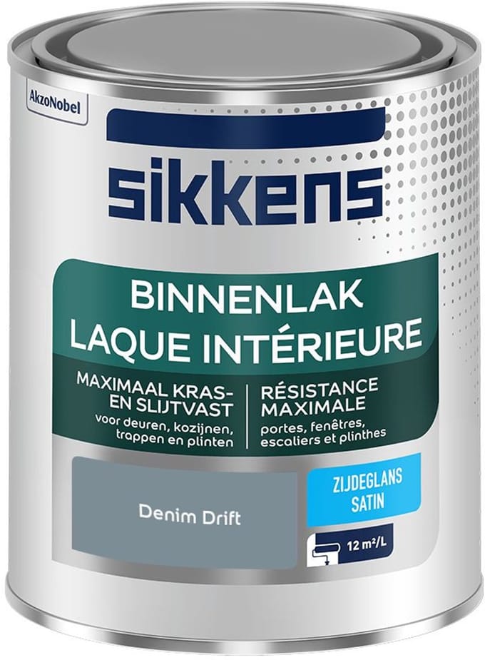 Sikkens - Binnenlak Zijdeglans - Denim Drift - Mengverf - 750 Ml