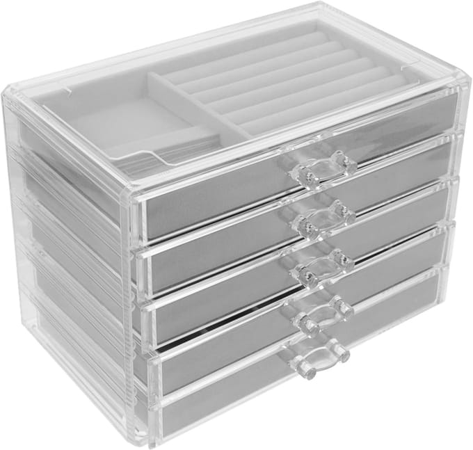 Vitrinekast Verzamelingen - Display Box - Objecten Tonen - Stijlvol Ontwerp - 23.5x17x13 cm - Transparant