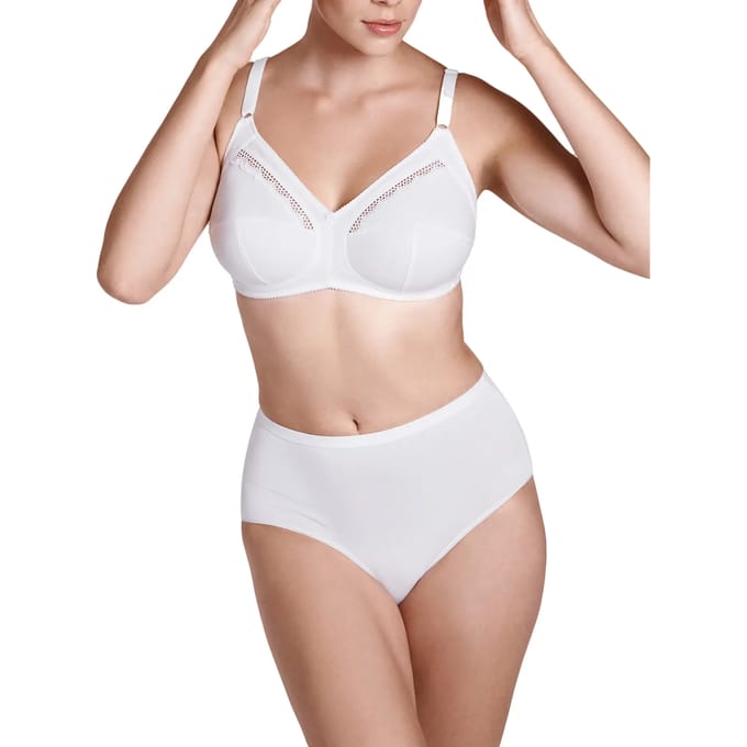 Witte beugelloze katoenen beha Lisca Manja - Wit - Maat - 85D
