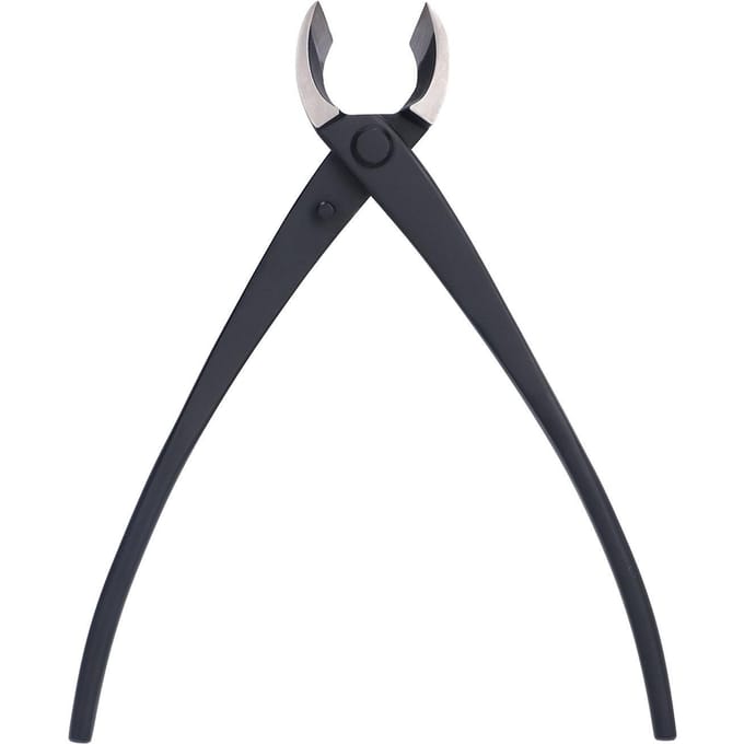 Ciseaux concaves pour bonsaï, coupe-bonsaï à boule oblique en acier composite pour jardins et fleurs black