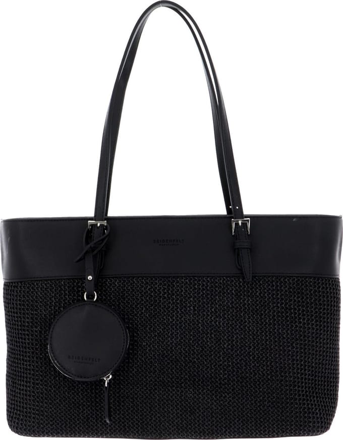 SEIDENFELT MANUFAKTUR Shopper Schoudertas Lysekil Shoulder Bag Black Zwart
