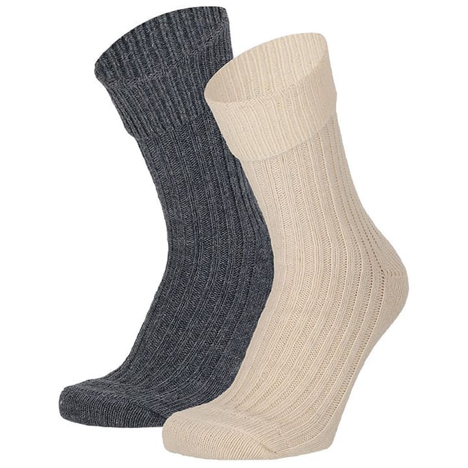 Casual sokken - Alpaca wol - Dames - Blauw / 35/38