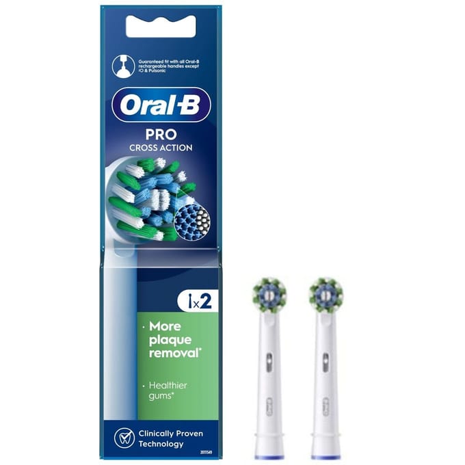Oral B Heads 2pcs Cross Action