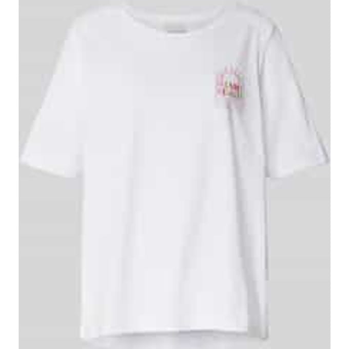 T-shirt met statementstitching
