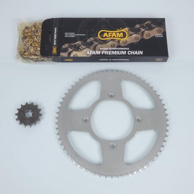 Kettingset Afam voor motor Beta 125 RR 2010 tot 2020 14x63 spoed 428 boring 100mm