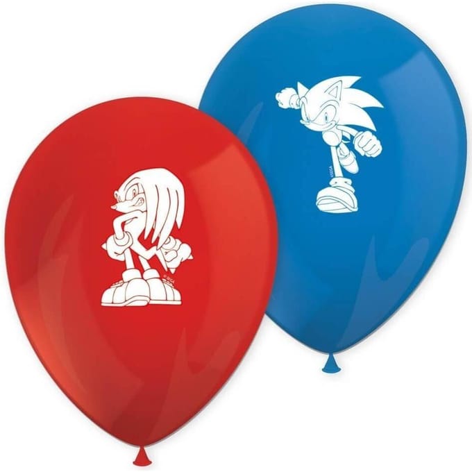 Sonic The Hedgehog Speed - 8 latex ballonnen met print
