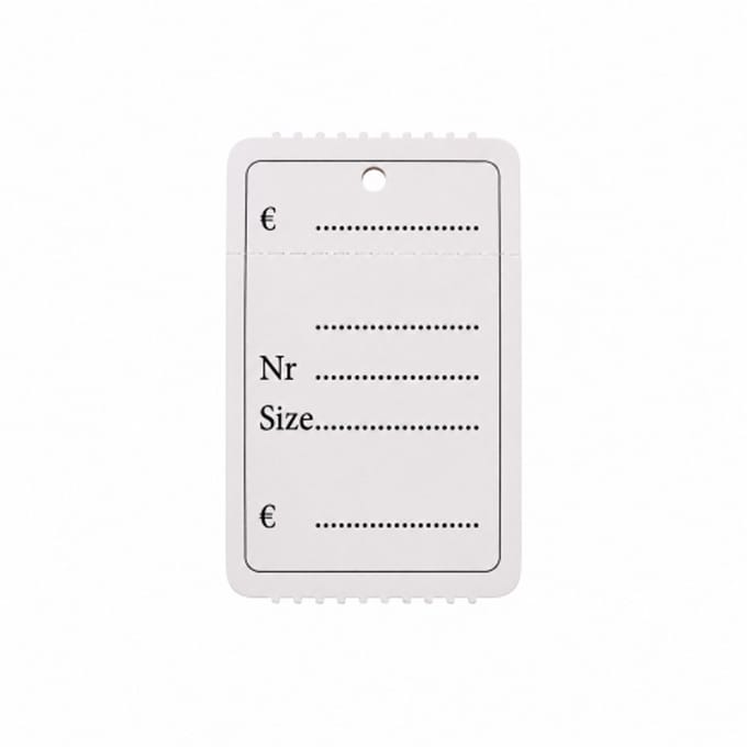 Hangetiketten op rol formaat 40x60mm bedrukt