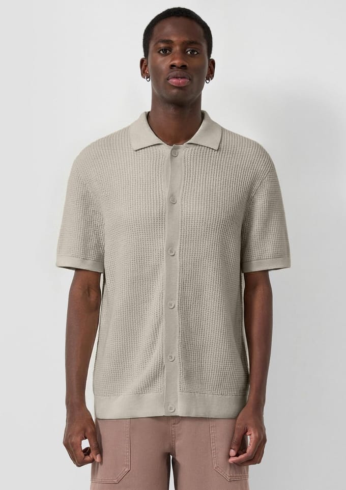 Gestreepte gebreide cardigan QS