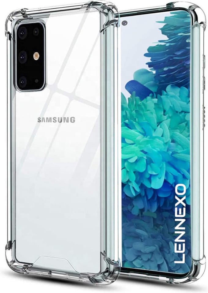 Anti Shock Hoesje Geschikt Voor Samsung Galaxy S20 Plus - ShockProof Silicone Case - Transparant Back Cover
