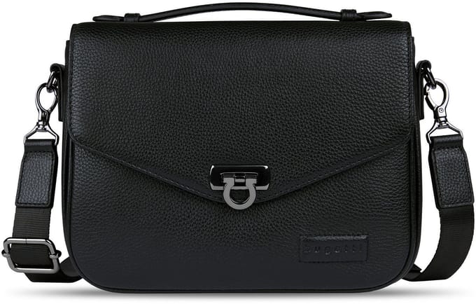 bugatti schoudertas Elsa Classic Bag Black zwart