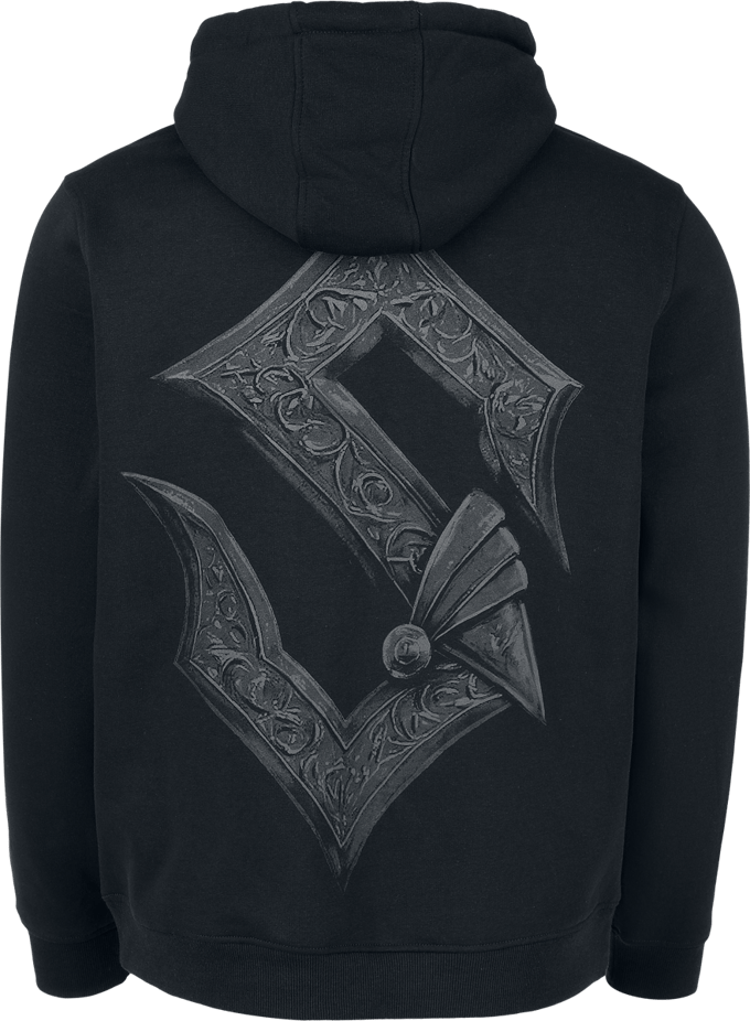 Sabaton Trui met capuchon - Black Logo - S tot M - voor Mannen - zwart